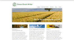 Desktop Screenshot of greengrantwriter.com